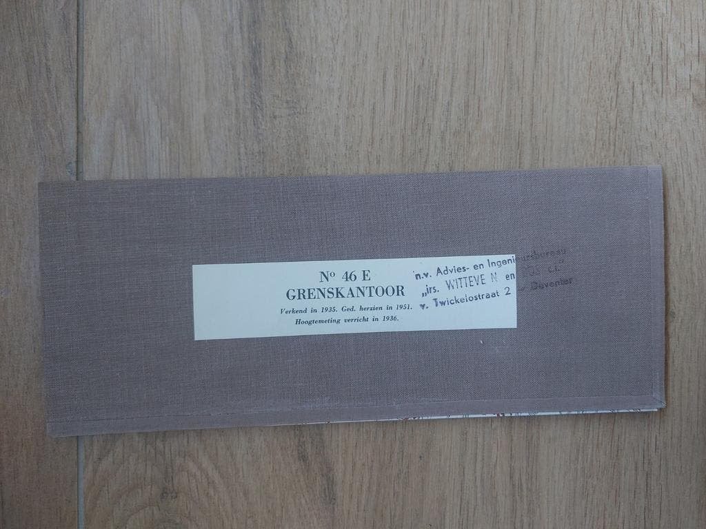 46E Grenskantoor Cleve Nutterden Kessel stafkaart 1954, Boeken, Atlassen en Landkaarten, Topografische Dienst Nederland, Ophalen of Verzenden