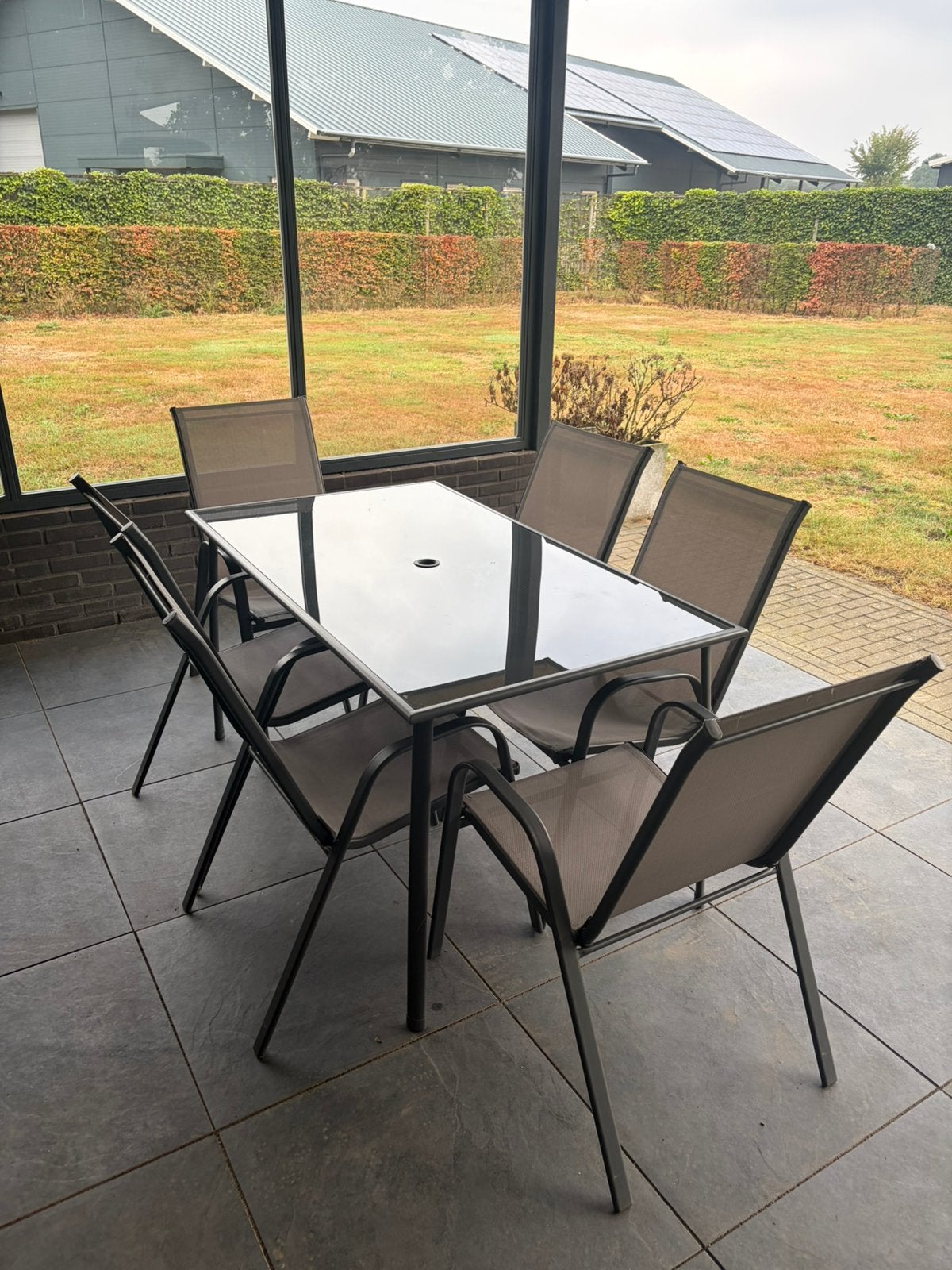 Tuinset incl. 6 stoelen, Ophalen, Overige materialen, Eettafel, 6 zitplaatsen