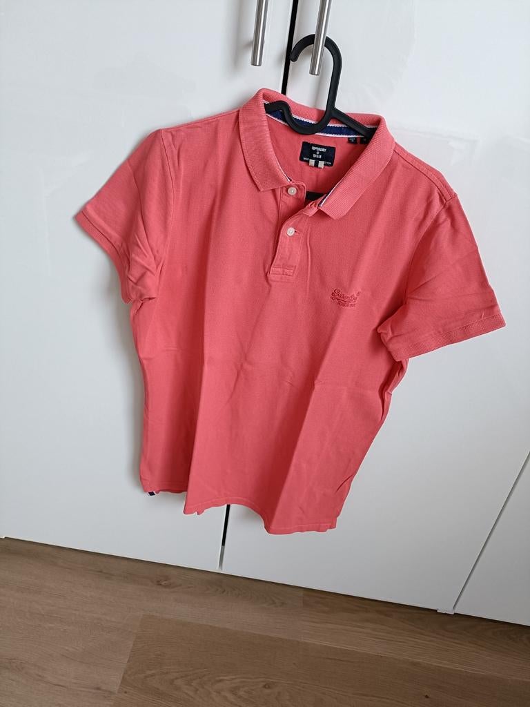 Superdry Polo Shirt Koraalrood, Maat 48/50 (M), Ophalen of Verzenden, Roze, Gedragen