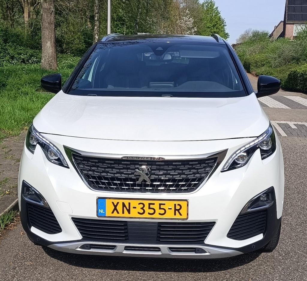 Peugeot 3008 1.2 GT-Line NaviPuretech 130pk   2018 Wit, Auto's, 1295 kg, 1199 cc, Leder en Stof, Wit