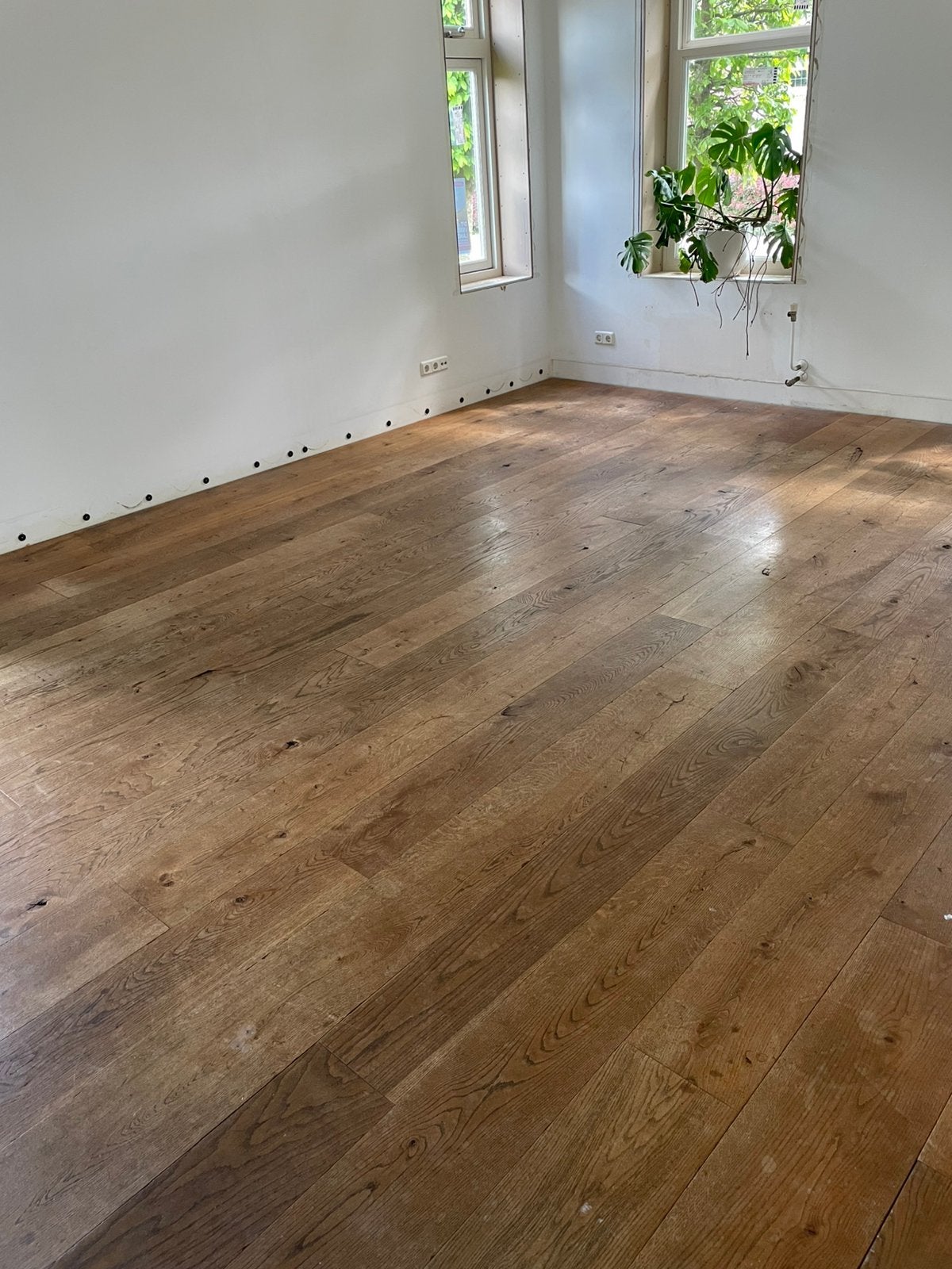 Eiken vloerdelen, Ophalen, Vloerdelen of -planken, Zo goed als nieuw, 10 m² of meer