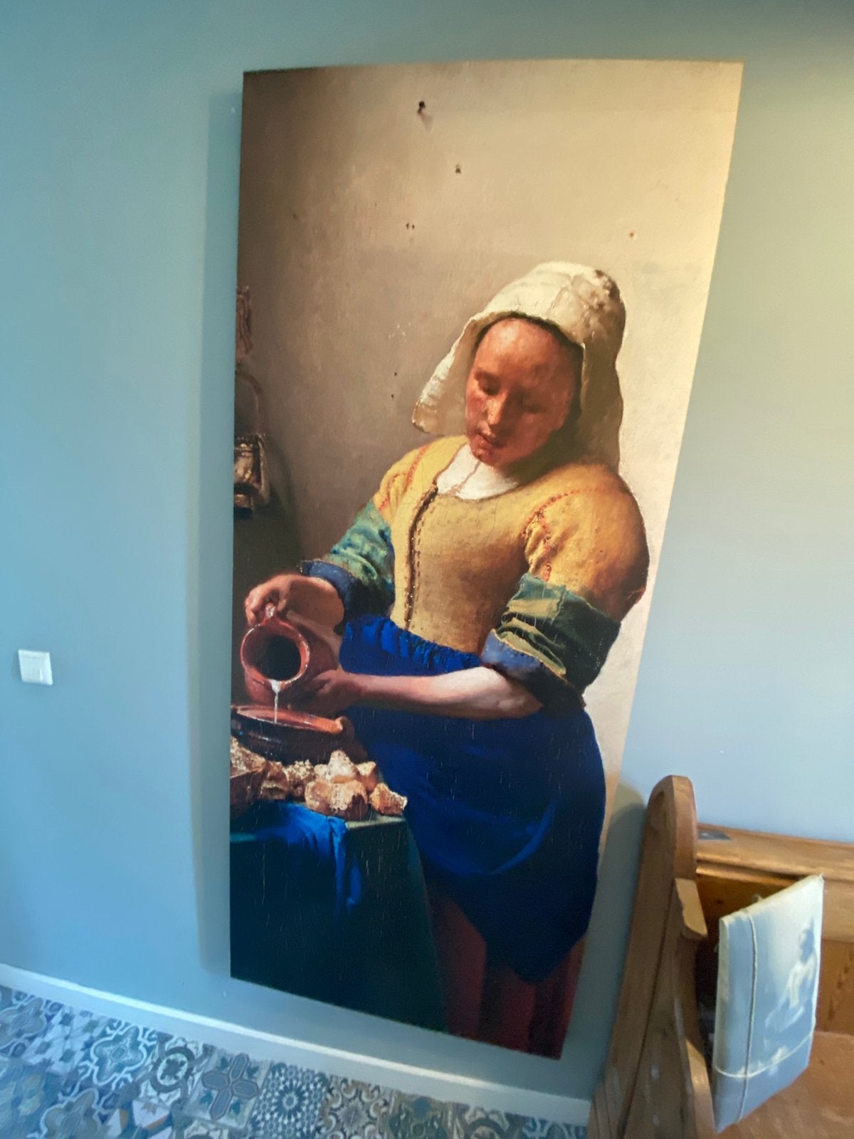Mooi groot schilderij 190x80 cm 4 cm dik, Ophalen of Verzenden