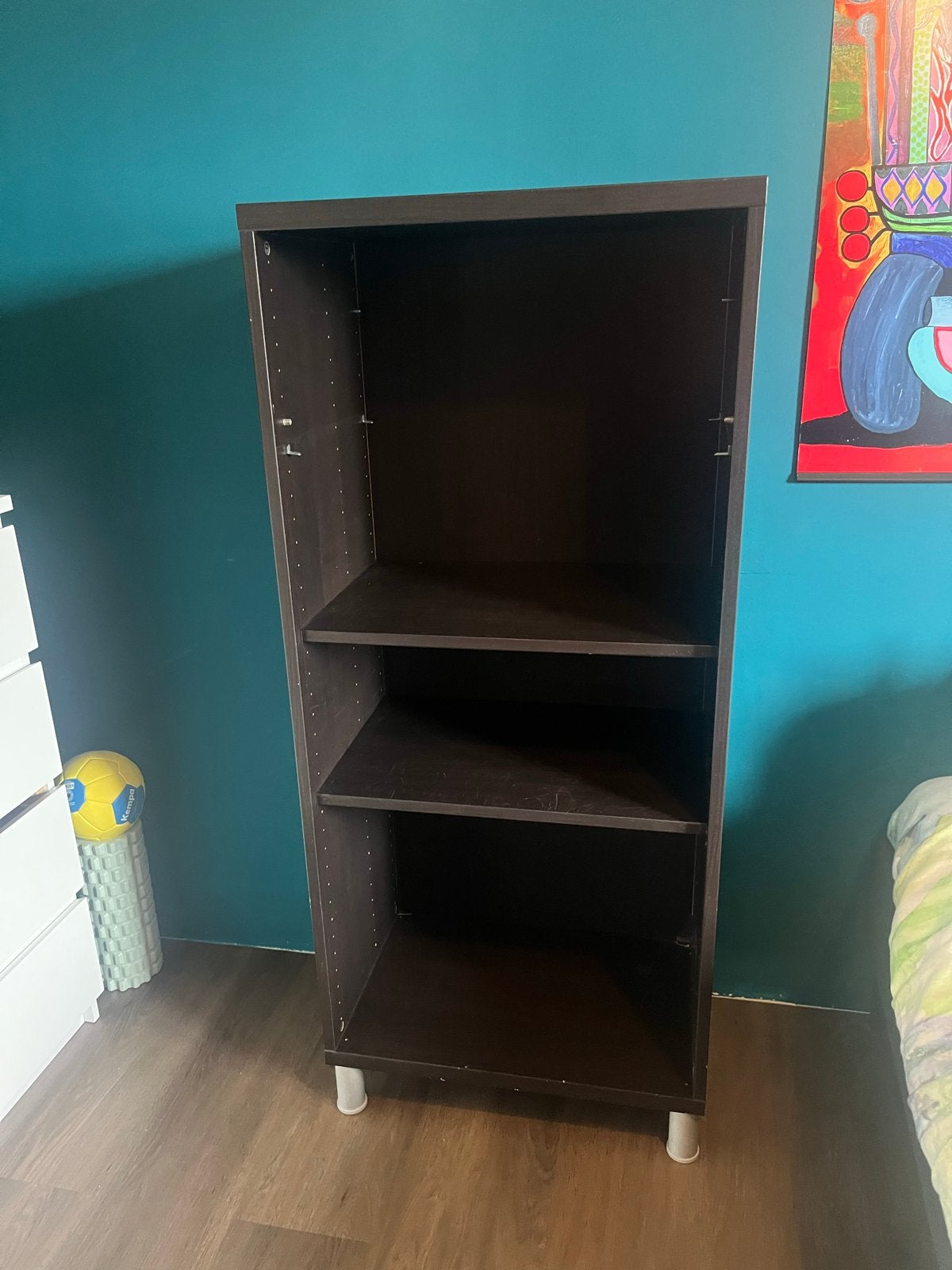 IKEA Besta kast zwartbruin 128x69x40 cm met pootjes, Ophalen, Met plank(en), Minder dan 50 cm, Gebruikt