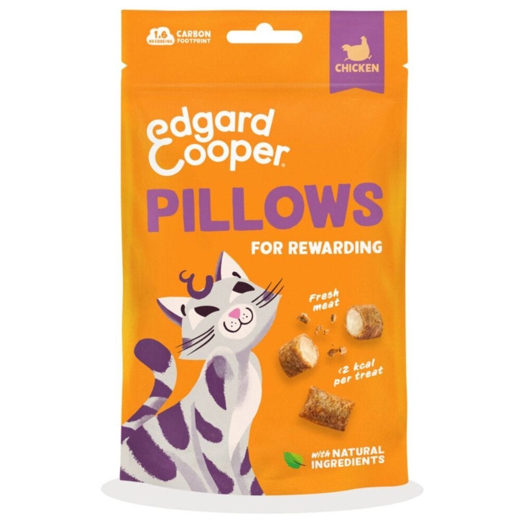 Edgard Cooper Pillow kattensnacks met kip - 8 zakjes € 12,50, Dieren en Toebehoren, Ophalen of Verzenden, Kat