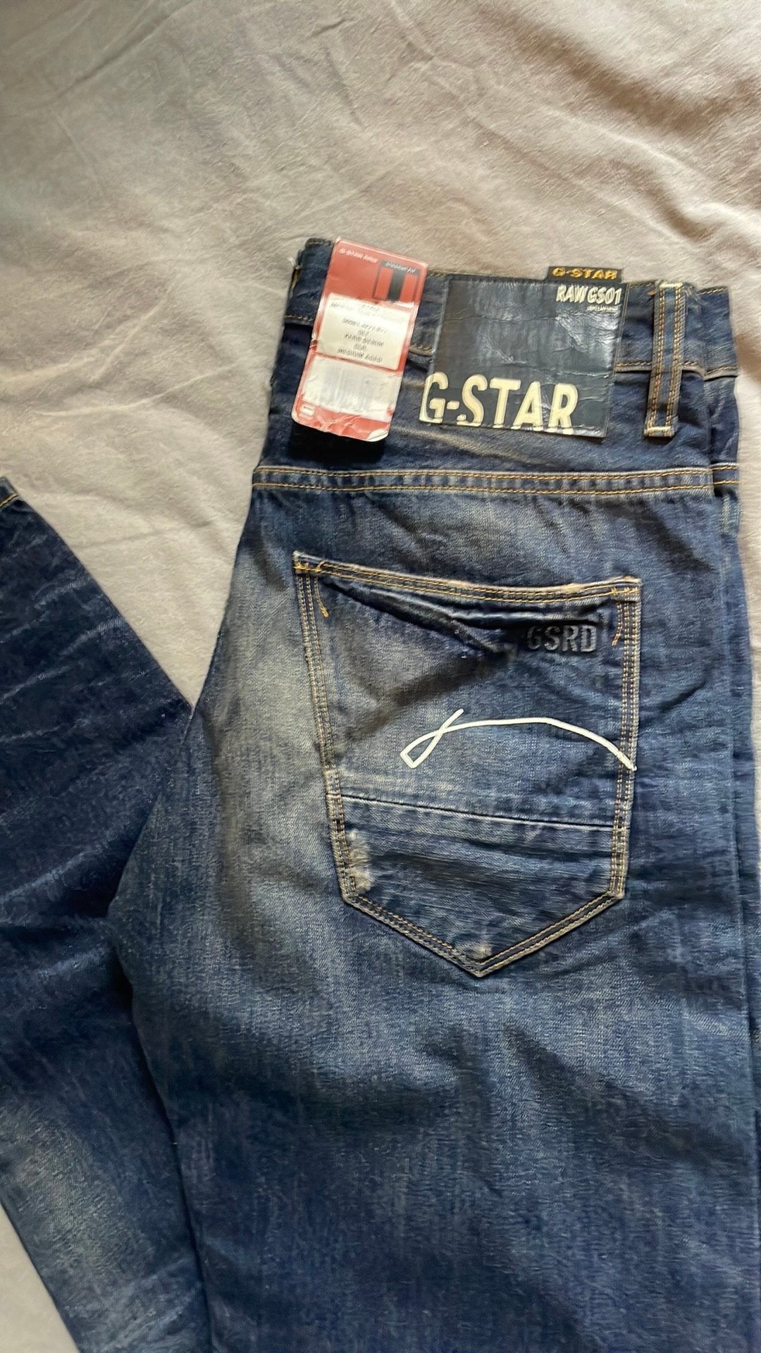 G-Star 2934 Morris Low Straight Jeans Donkerblauw, Ophalen of Verzenden, Nieuw, Blauw