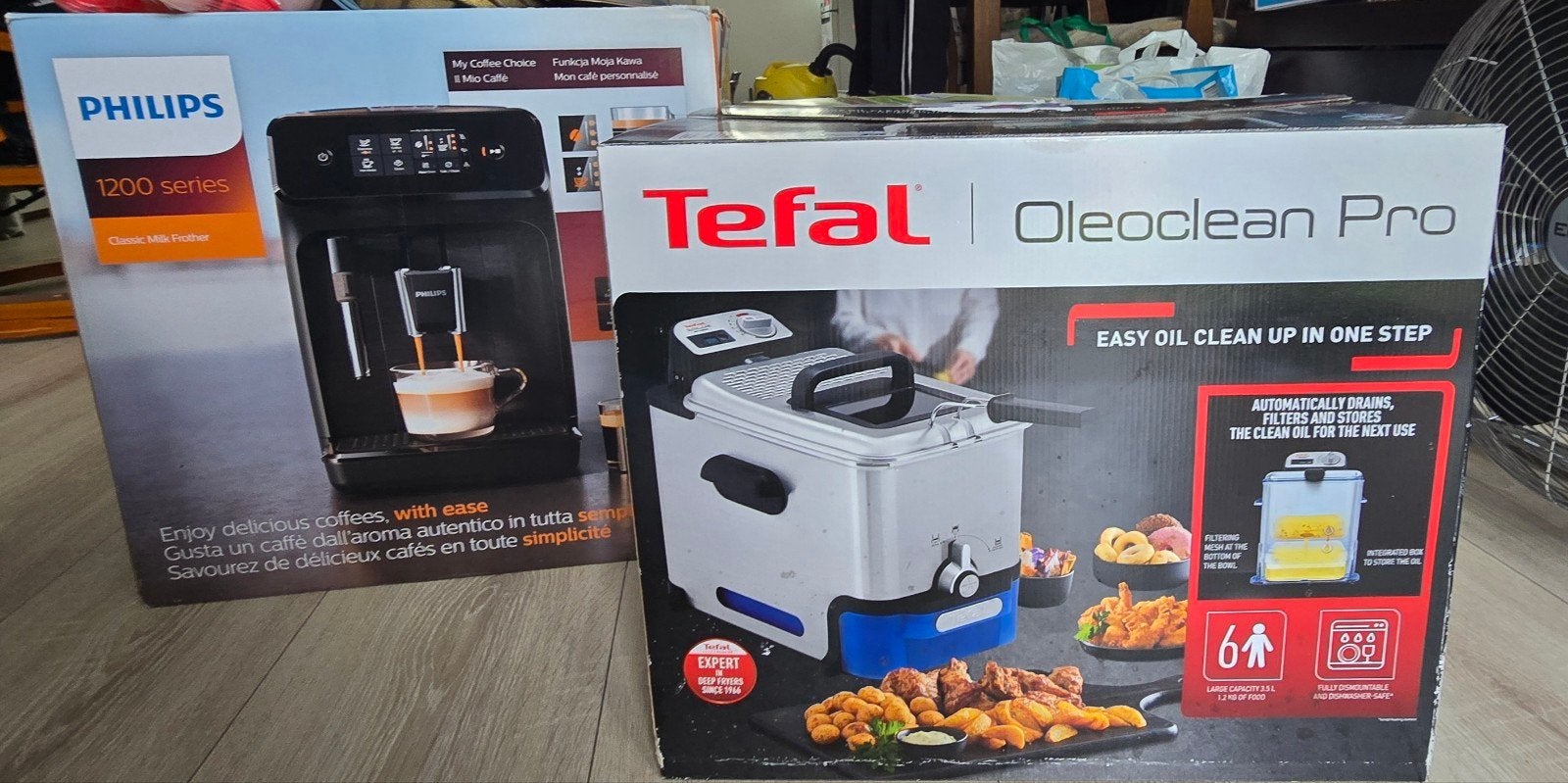 Tefal and philips for 50e, Ophalen