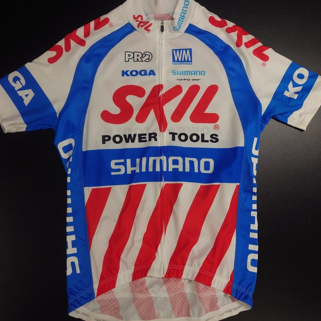 Vintage wielershirt Skil Shimano Maat M, Fietsen en Brommers, Ophalen of Verzenden, Zo goed als nieuw, Shimano, Bovenkleding