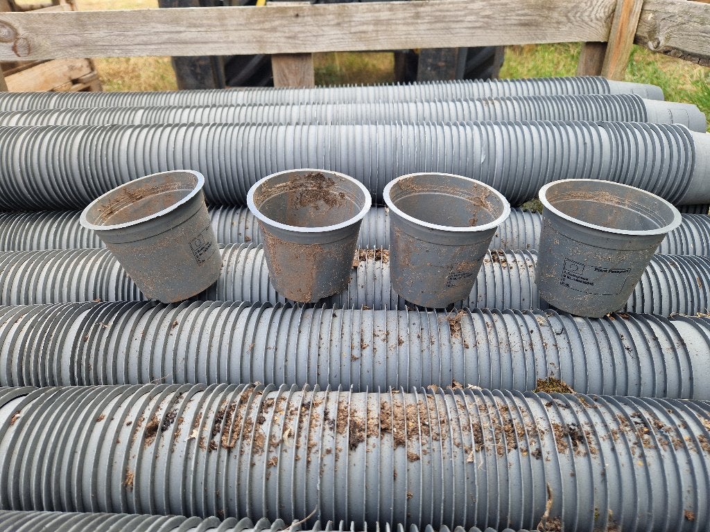 P9 stekpotjes rond 1x gebruikt 9cm kweekpotjes., Ophalen, Zo goed als nieuw, Overige typen