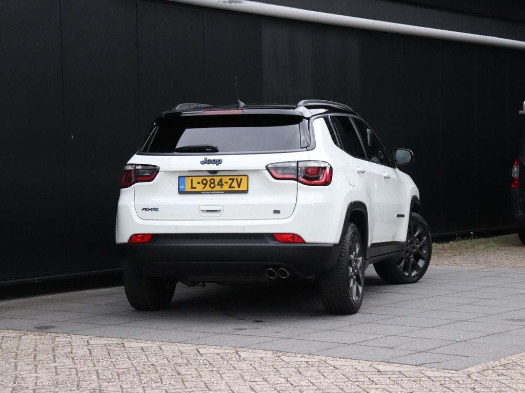 Jeep Compass 4xe 240 Plug-in Hybrid Electric S | LEDER | MEM, Auto's, Jeep, Automaat, Euro 6, 4 cilinders, Wit