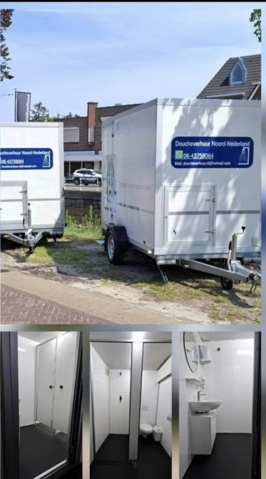 Mobiele sanitairwagen, Verzenden, Zo goed als nieuw, Overige