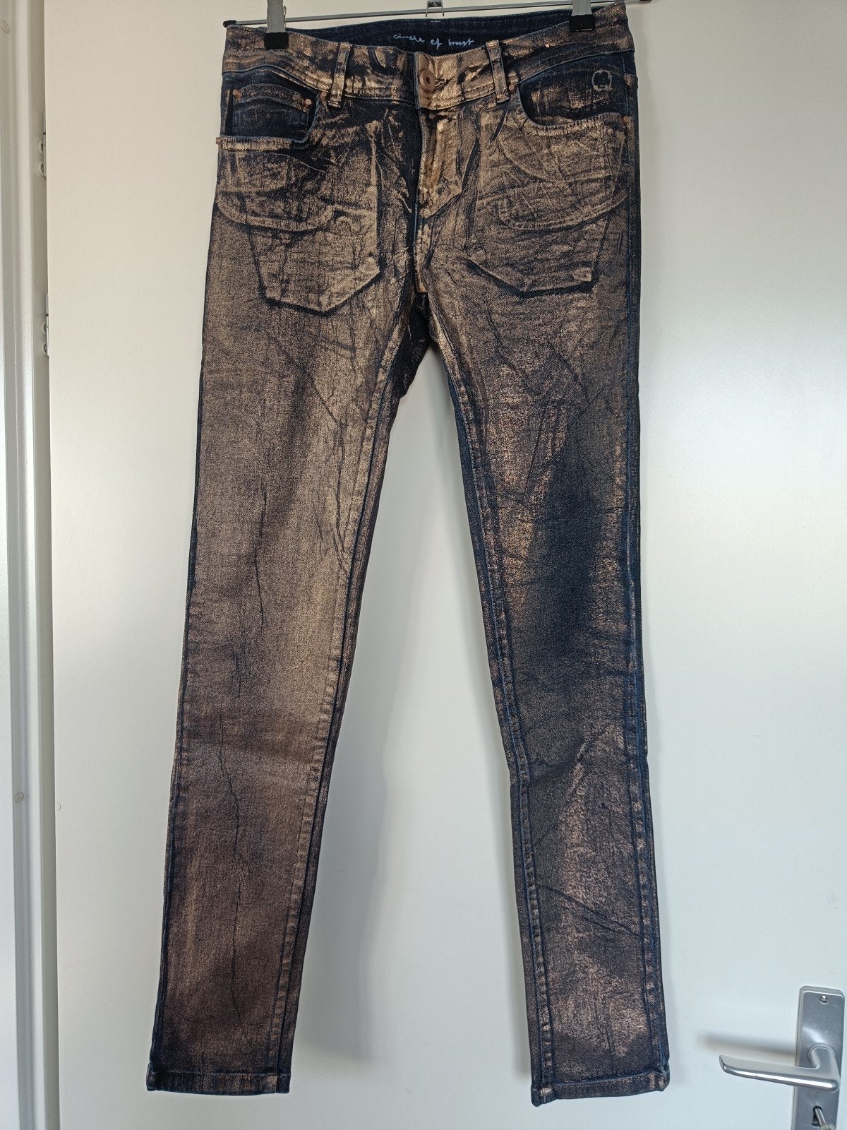 Circle of Trust Lodi Metallic Gold Jeans - Maat W32, Overige kleuren, Verzenden, Nieuw, W30 - W32 (confectie 38/40)