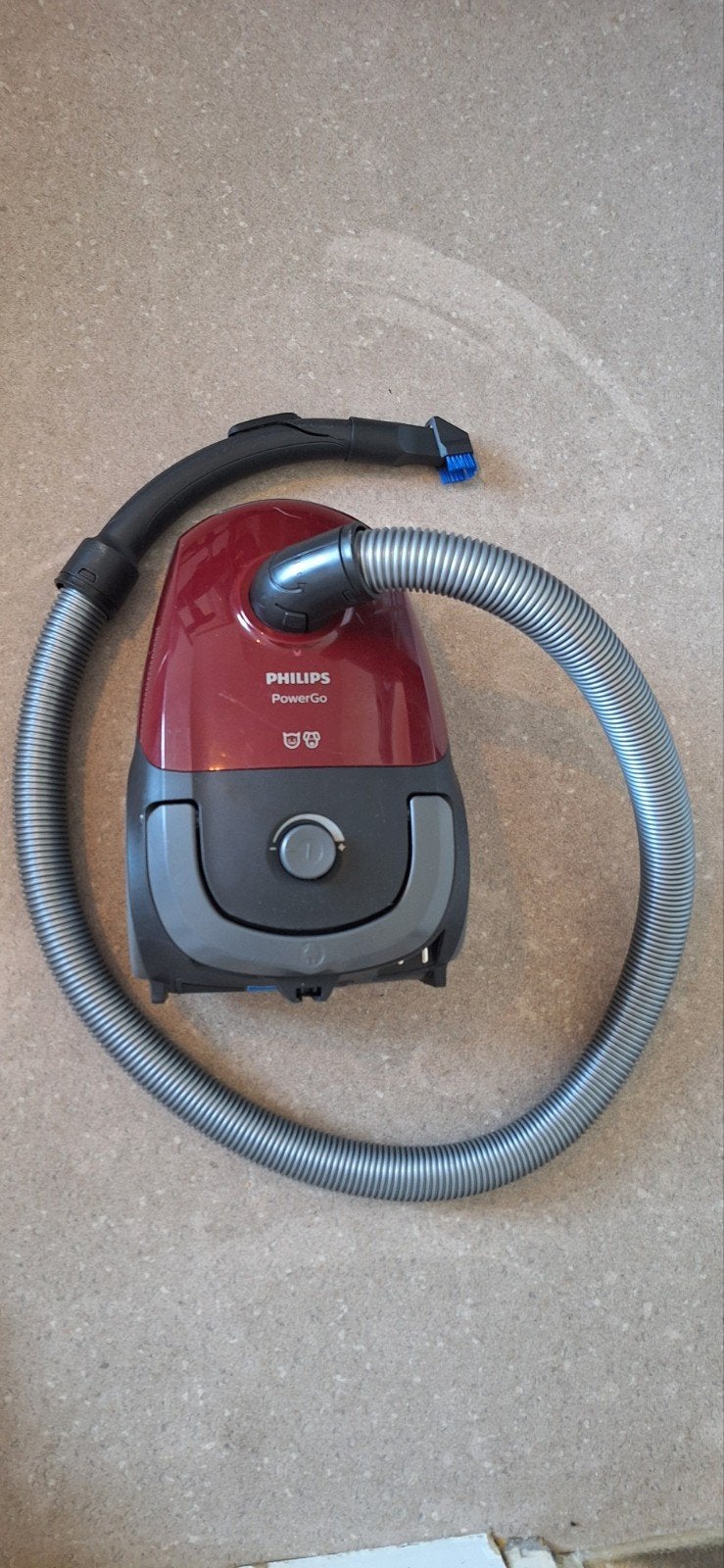 Philips PowerGo stofzuiger FC8242/09 - Rood, Witgoed en Apparatuur, Gebruikt, Philips, Sledestofzuiger, Minder dan 1200 watt