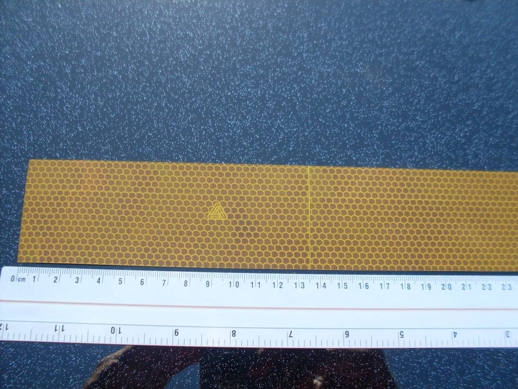 reflecterende sticker sticker donkergeel Fasson, Verzenden, Zo goed als nieuw, Overige typen