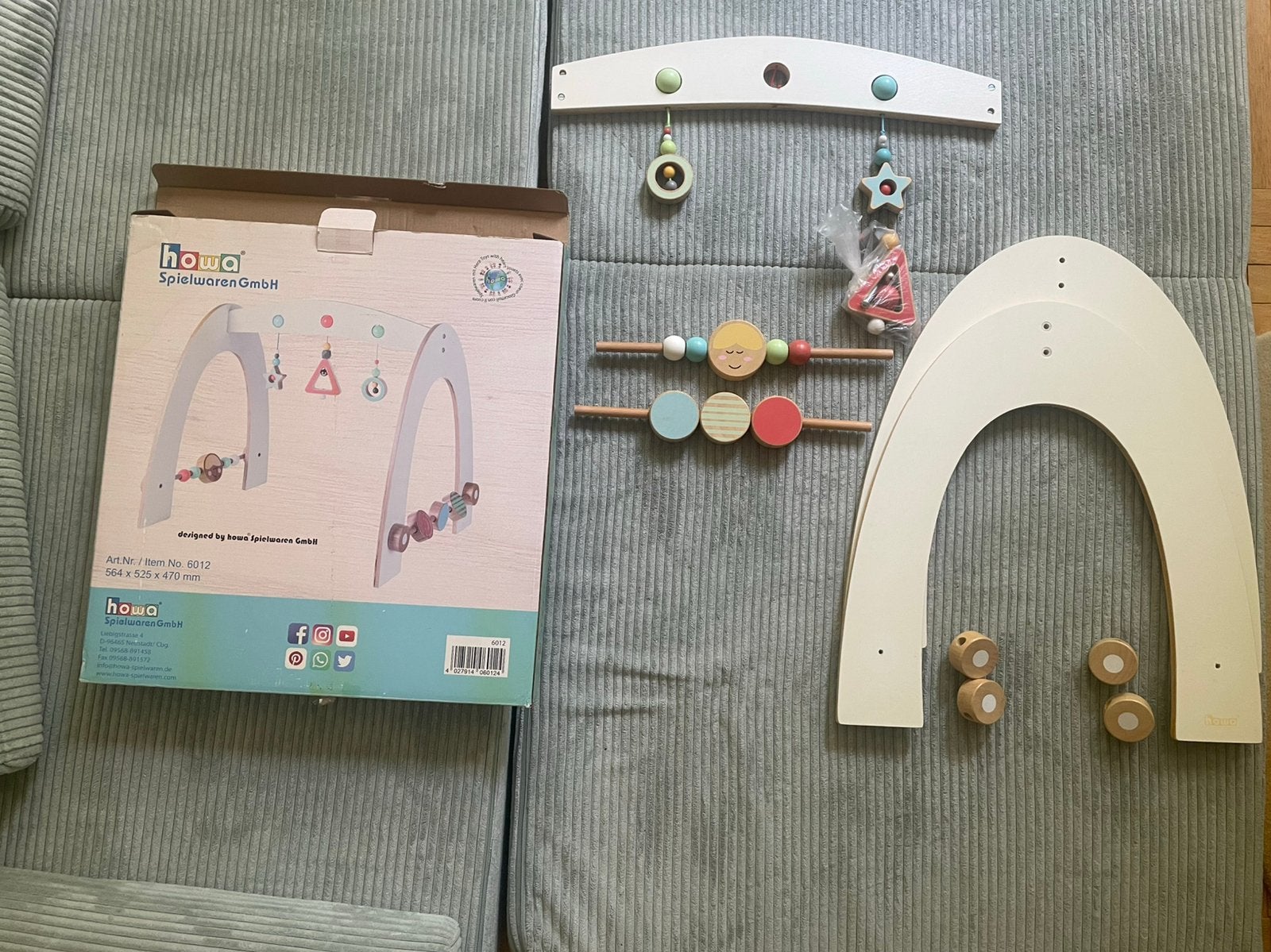 Houten speelboog baby | baby gym met houten vormen | Howa, Ophalen of Verzenden, Zo goed als nieuw, Babygym