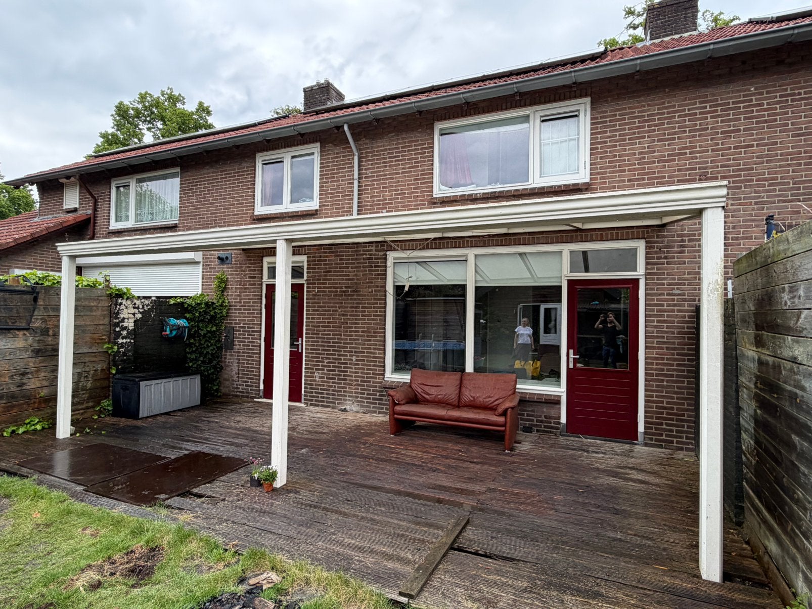 Aluminium veranda / terrasoverkapping te koop 7,05 x 3,17 m, Tuin en Terras, Ophalen, Gebruikt, Veranda