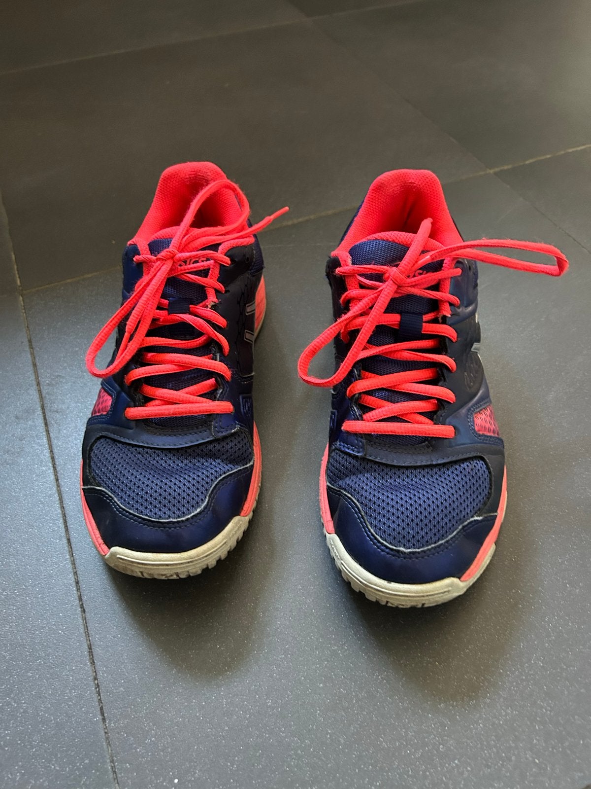 ASICS Sportschoenen Maat 40,5 - Blauw/Rood, Ophalen of Verzenden, Zo goed als nieuw, Hardloopschoenen, Asics