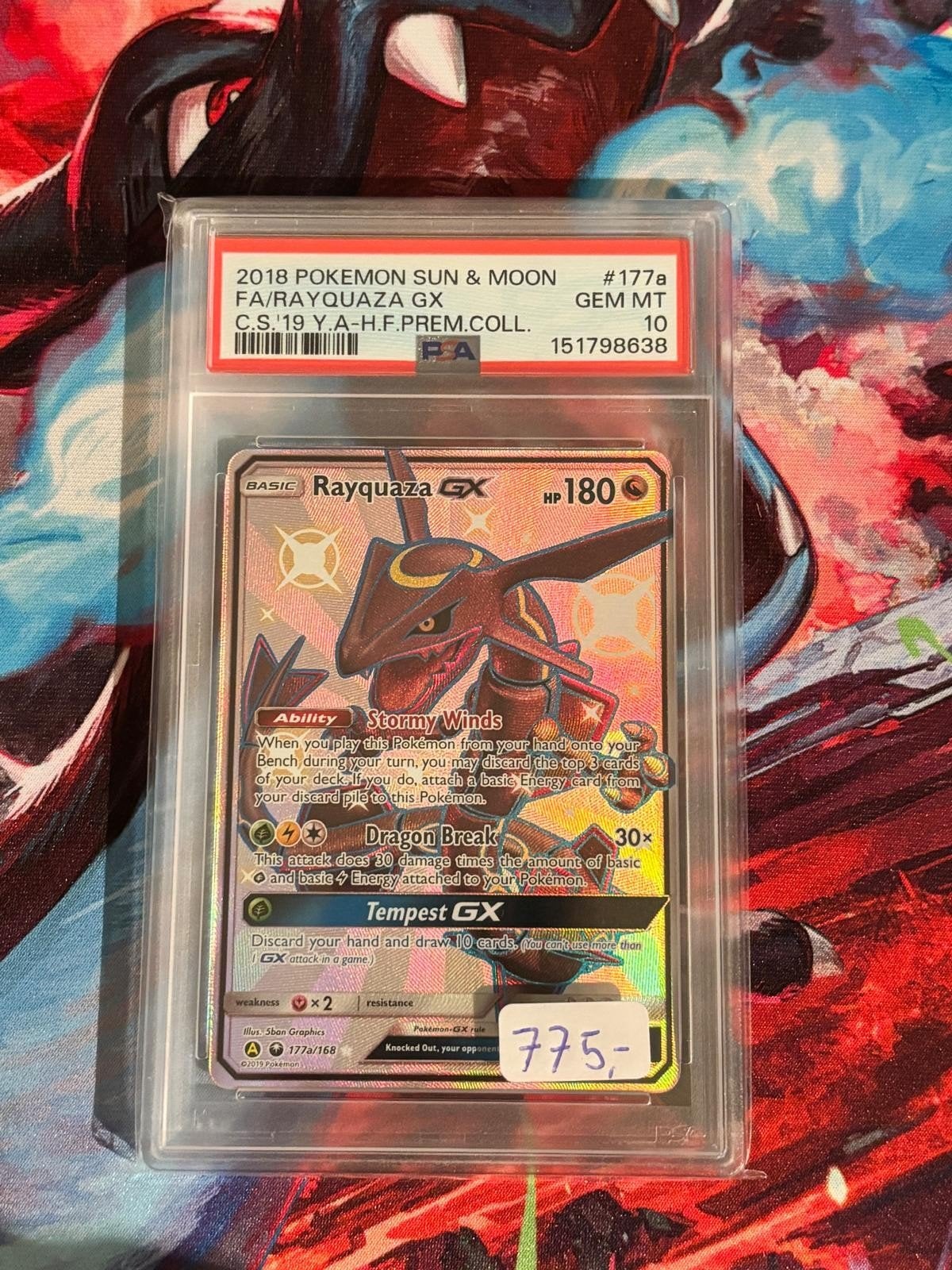 Rayquaza 177a psa 10, Ophalen of Verzenden, Nieuw