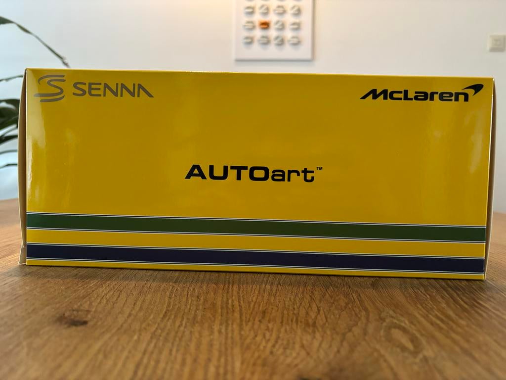 AutoArt McLaren Honda MP4/6 Japanse GP A.Senna 1:18, Ophalen of Verzenden, Nieuw, Auto, Autoart