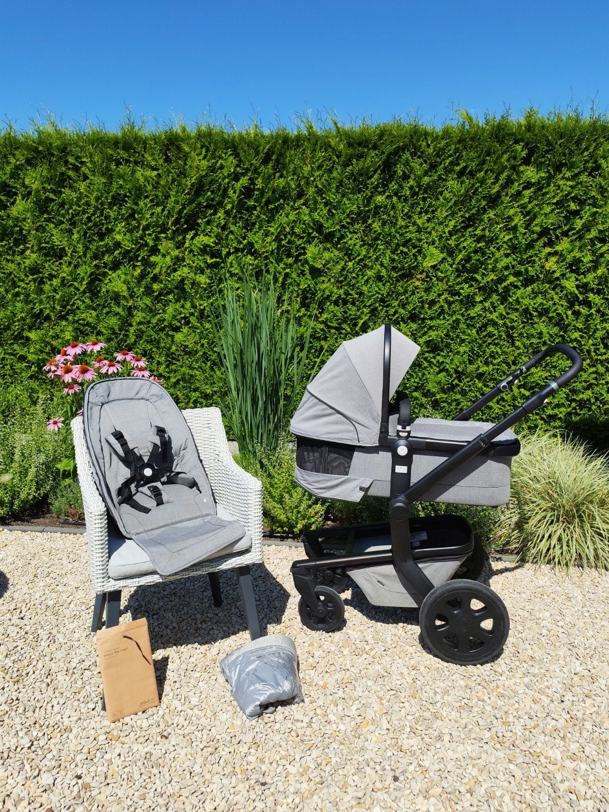 Nette Joolz Day3 kinderwagen met reiswieg en zitje, Ophalen, Zo goed als nieuw, Overige merken, Verstelbare duwstang