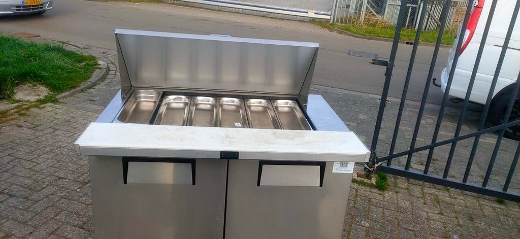 Pizzawerkbank, saladette en warmhoudtafel (los bieden), Zakelijke goederen, Ophalen, Gebruikt