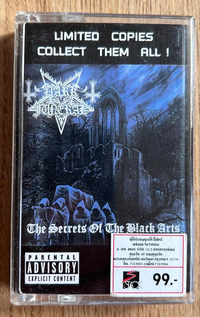 Dark Funeral - The Secrets Of The Black Arts Cassette, Cd's en Dvd's, Cassettebandjes, 1 bandje, Ophalen of Verzenden, Zo goed als nieuw