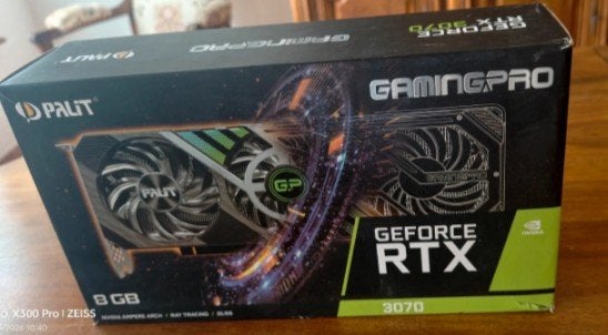 Palit GeForce RTX 3070 GamingPro 8GB Videokaart, Verzenden, GDDR6, PCI-Express 4, Zo goed als nieuw