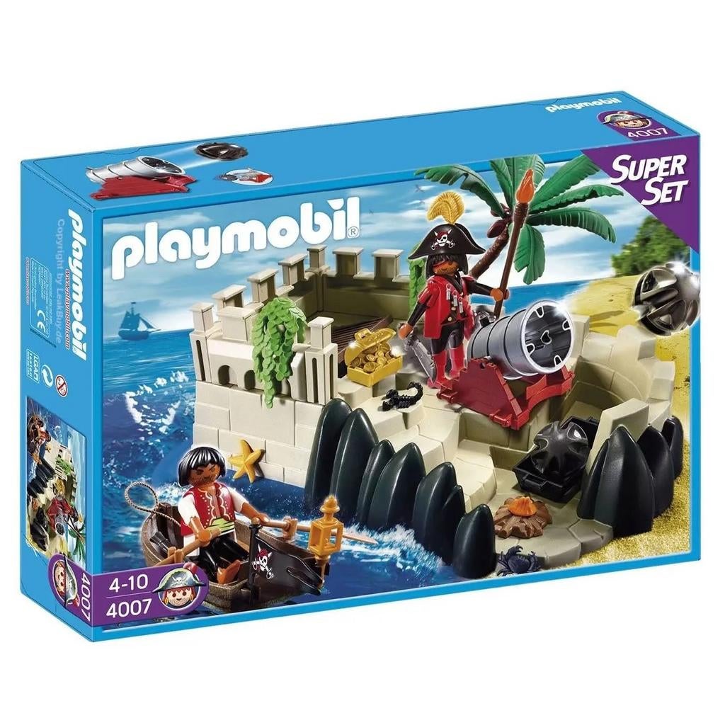 Playmobil 4007 Pirateneiland - Compleet, Ophalen of Verzenden, Zo goed als nieuw
