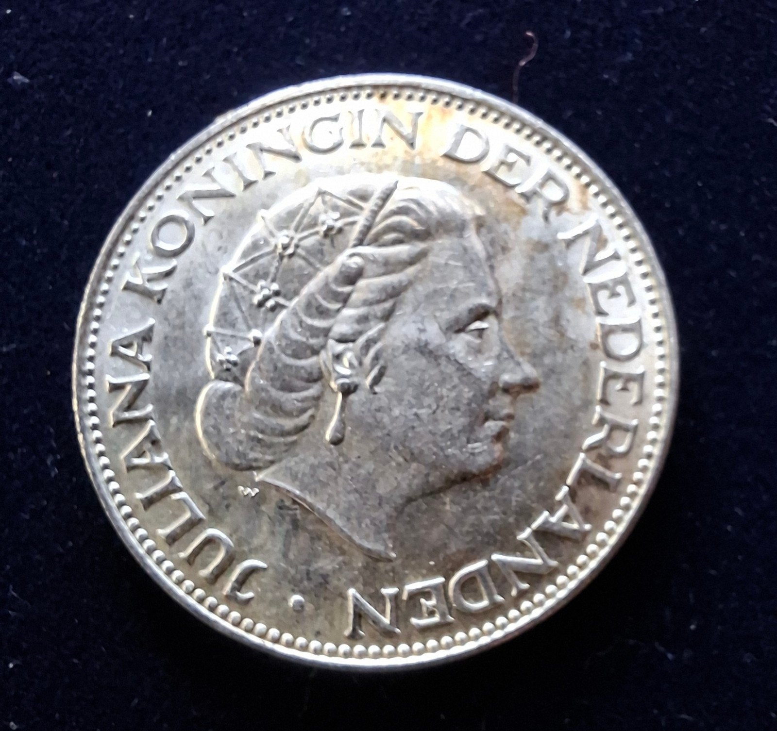 2 1/2 gulden 1961 Juliana zilver, Ophalen of Verzenden, Koningin Juliana, 2½ gulden, Zilver