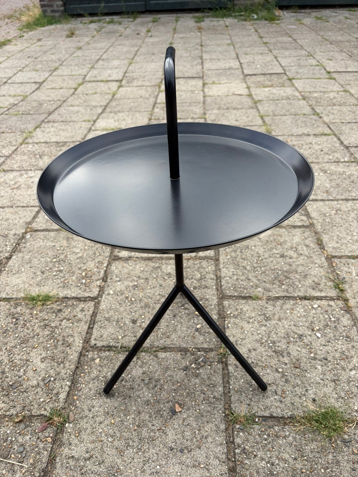 HAY Dont leave me bijzettafel, Minder dan 55 cm, Metaal of Aluminium, Rond, Zo goed als nieuw