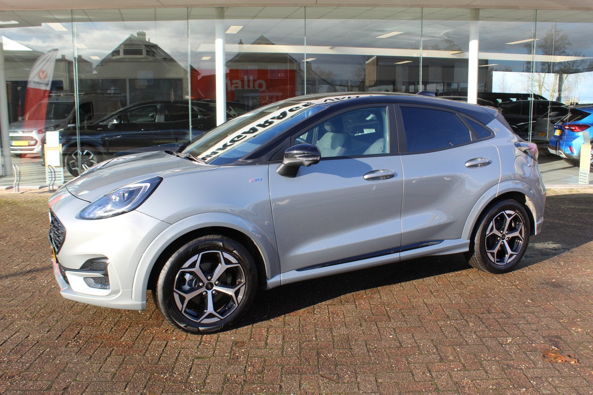 Ford Puma 1.0 EcoBoost Hybrid ST-Line , 125PK , Hoge Zit Nav, Auto's, Ford, Voorwielaandrijving, 12 maanden, Stof, 1226 kg