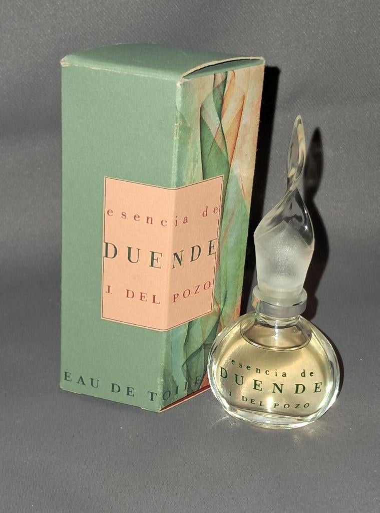 Parfum miniatuur Duende + doosje, Verzamelen, Parfumverzamelingen, Zo goed als nieuw, Miniatuur, Gevuld, Ophalen of Verzenden