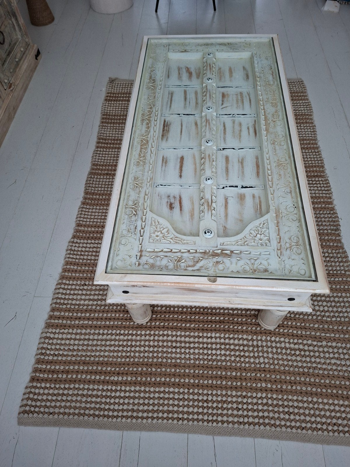 Indiase salontafel, Ophalen, Gebruikt, 100 tot 150 cm, 50 tot 100 cm