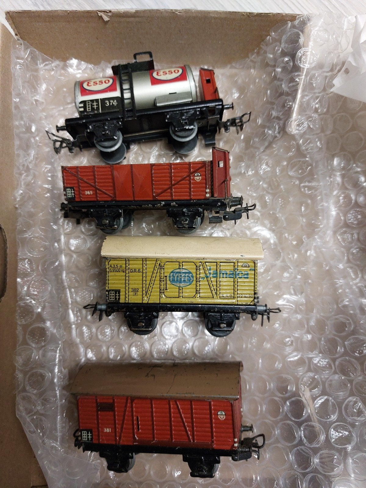 Oude vintage Märklin goederenwagons, Wisselstroom, Gebruikt, Wagon, Ophalen of Verzenden
