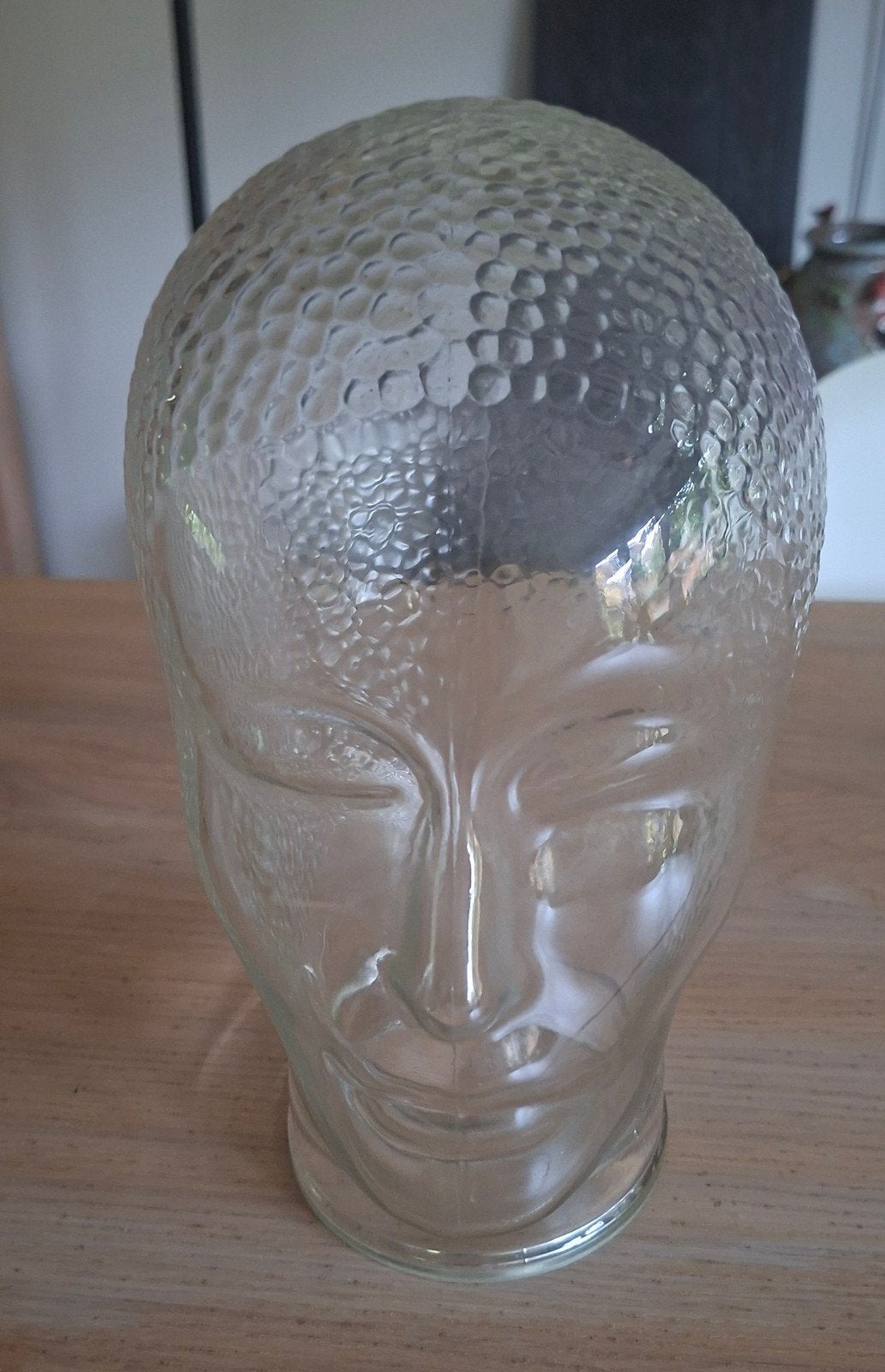 Retro glazen hoofd voor koptelefoon helm of pruik vintage, Verzenden, Huis en Inrichting