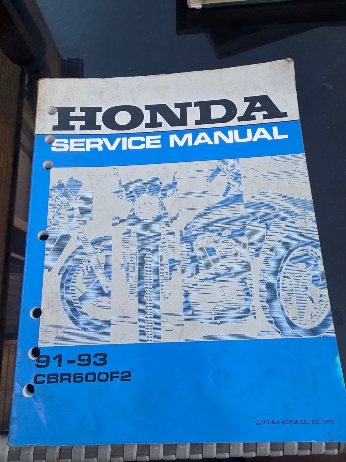 Honda CBR600F2 Service Manual (91-93), Ophalen of Verzenden