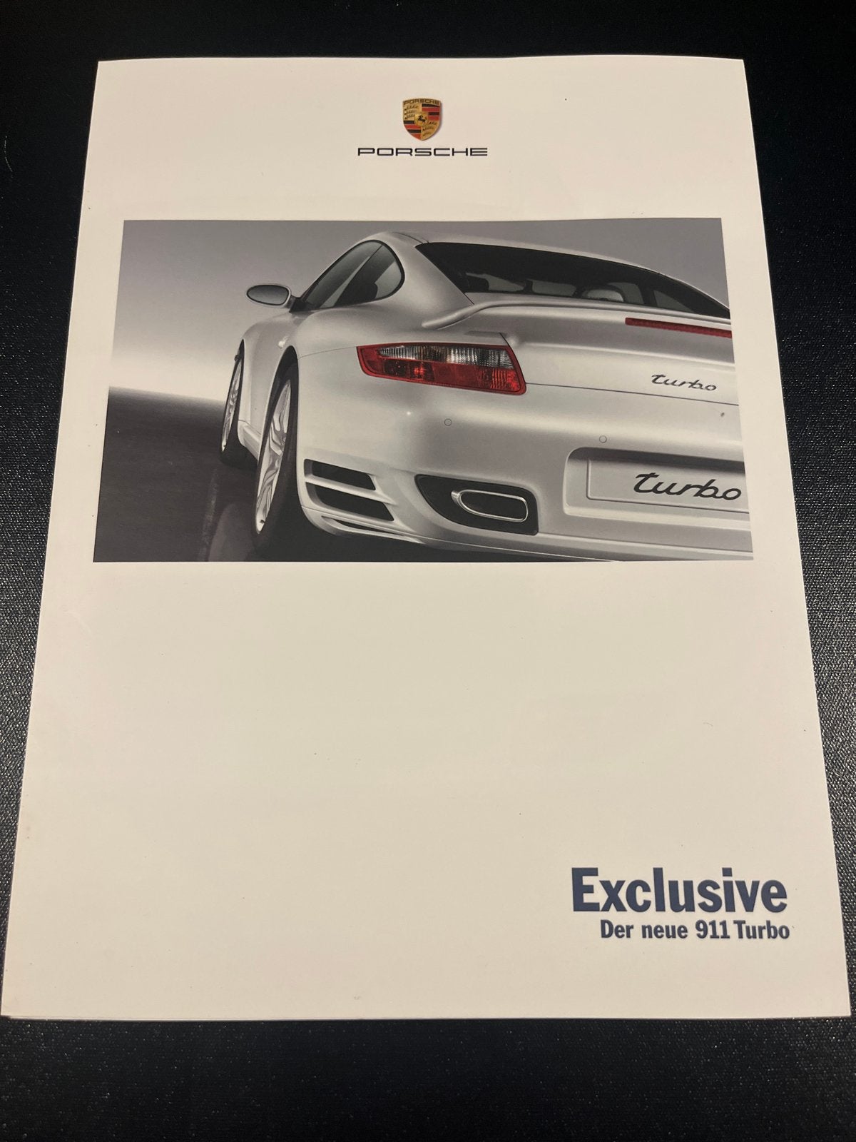 Porsche folder 2007 - Exclusive Der neue 911 Turbo (Duitstal, Ophalen of Verzenden, Zo goed als nieuw, Porsche