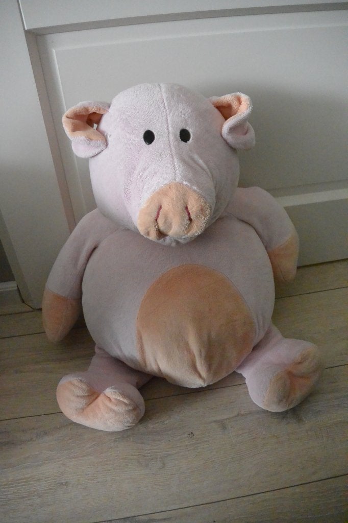 Grote roze varkens knuffel, Overige merken, Overige karakters, Overige typen, Ophalen of Verzenden
