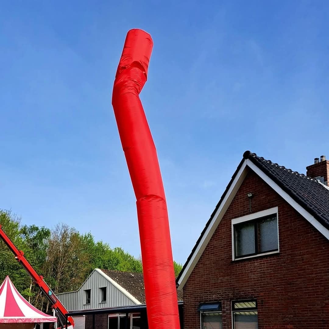 Skytubes / skydancer te huur - 6 meter - met LED verlichting, Ophalen of Verzenden, Zo goed als nieuw, Overige