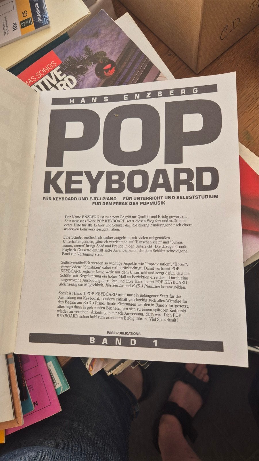Pop Keyboard - Hans Enzberg - Band 1, Ophalen of Verzenden