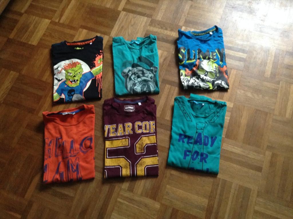 Longsleeve Shirts  ( 158 / 164 )  Boys Shirts lange mouw, Ophalen of Verzenden, Zo goed als nieuw