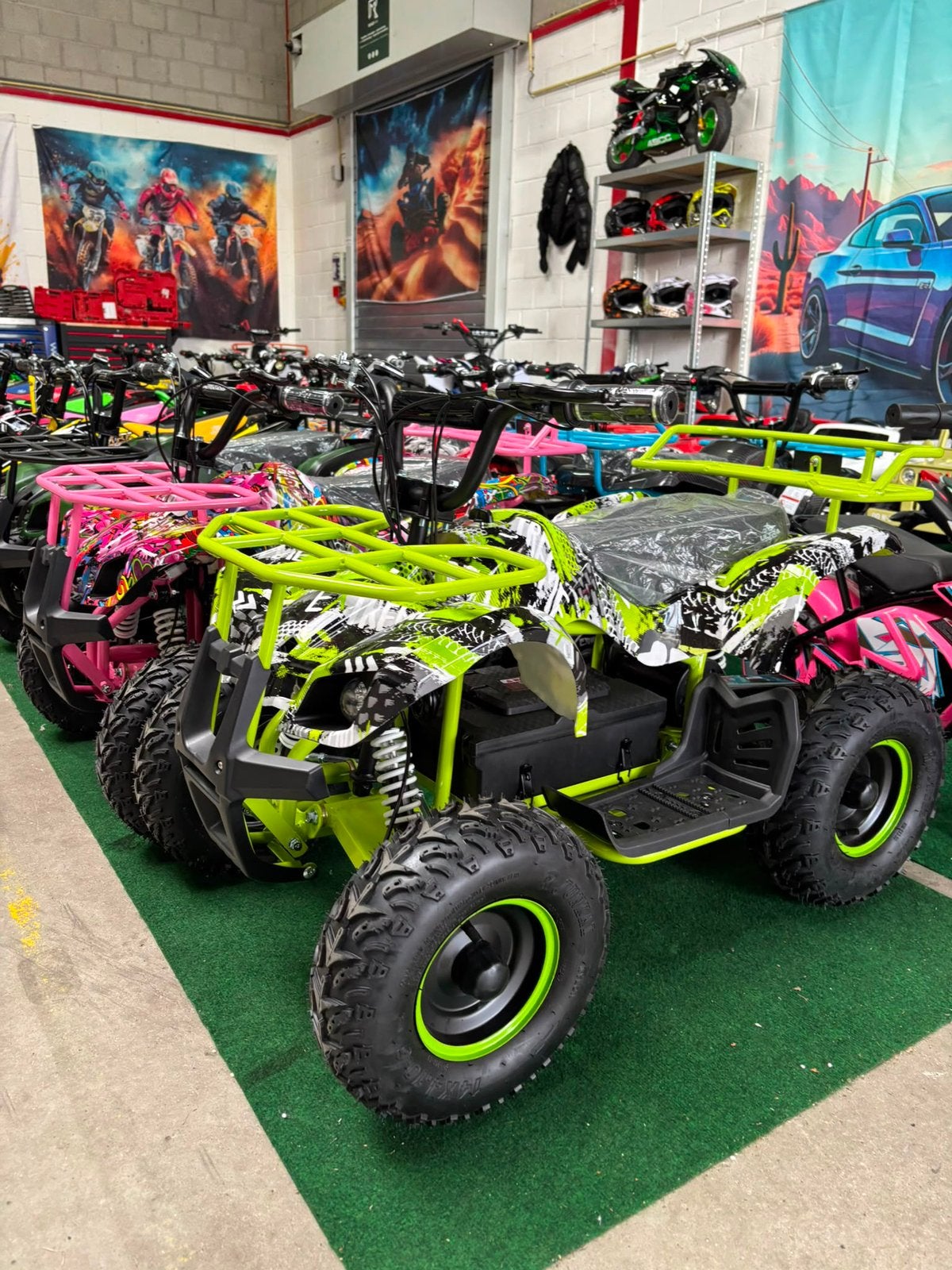 Nieuw Ultra Motocross Lime Elektrische Kinderquad 1000W 48V, Ophalen of Verzenden, Nieuw