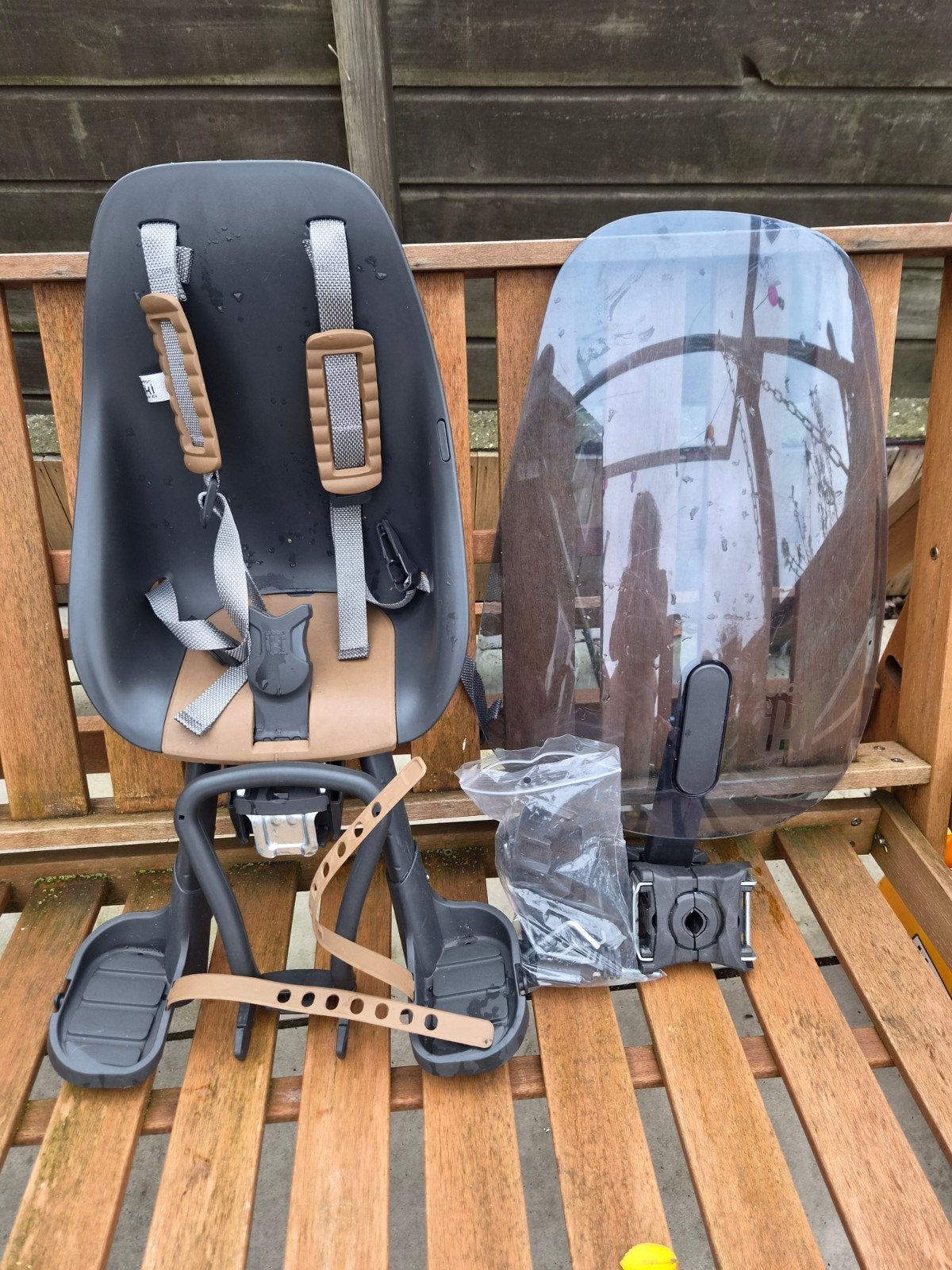 Urban Iki voorzitje zwart - bruin, Ophalen, 0 t/m 18 kg, Voorzitje, Urban Iki