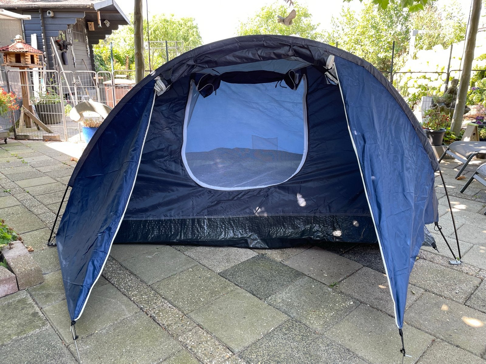 Compacte koepeltent voor 2-3 personen, Ophalen, Gebruikt, Tot en met 3
