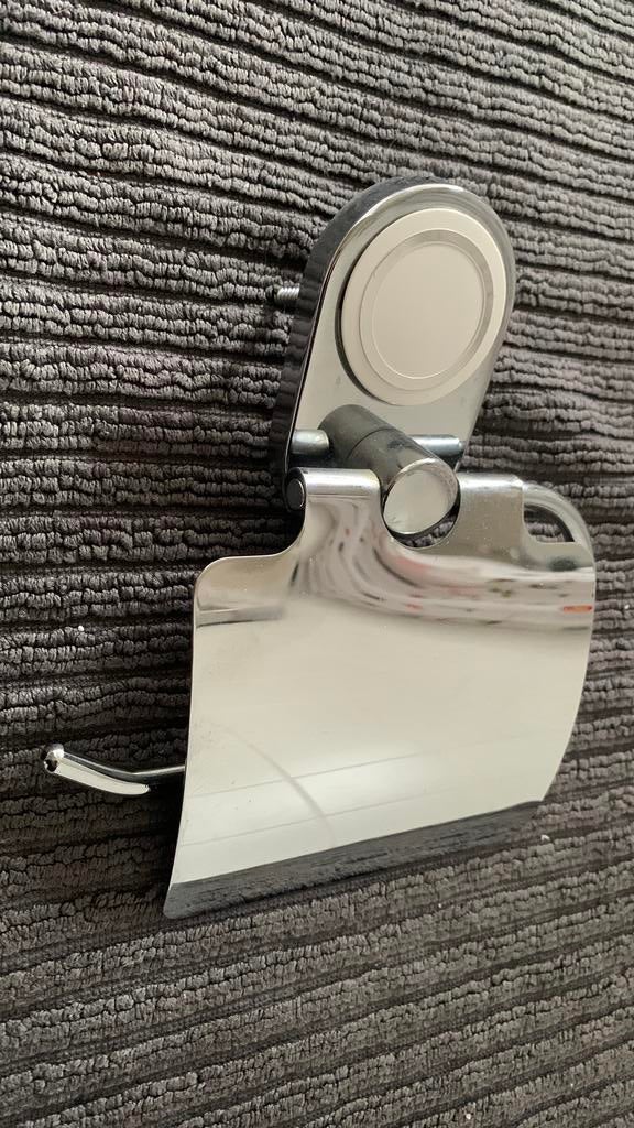 Haceka La Ronde wit Toiletrol houder met klep, Huis en Inrichting, Badkamer | Badtextiel en Accessoires, Ophalen of Verzenden
