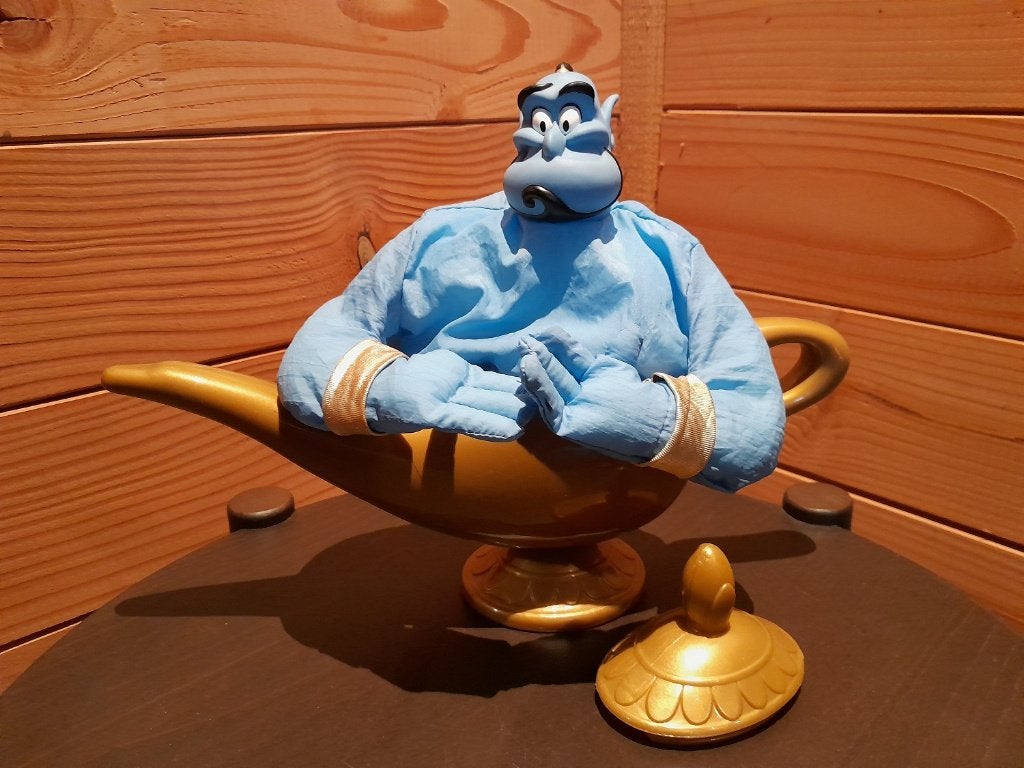Disney's Aladdin Genie of the Lamp 1993 Mattel, Verzamelen, Disney, Ophalen, Overige figuren, Zo goed als nieuw, Beeldje of Figuurtje