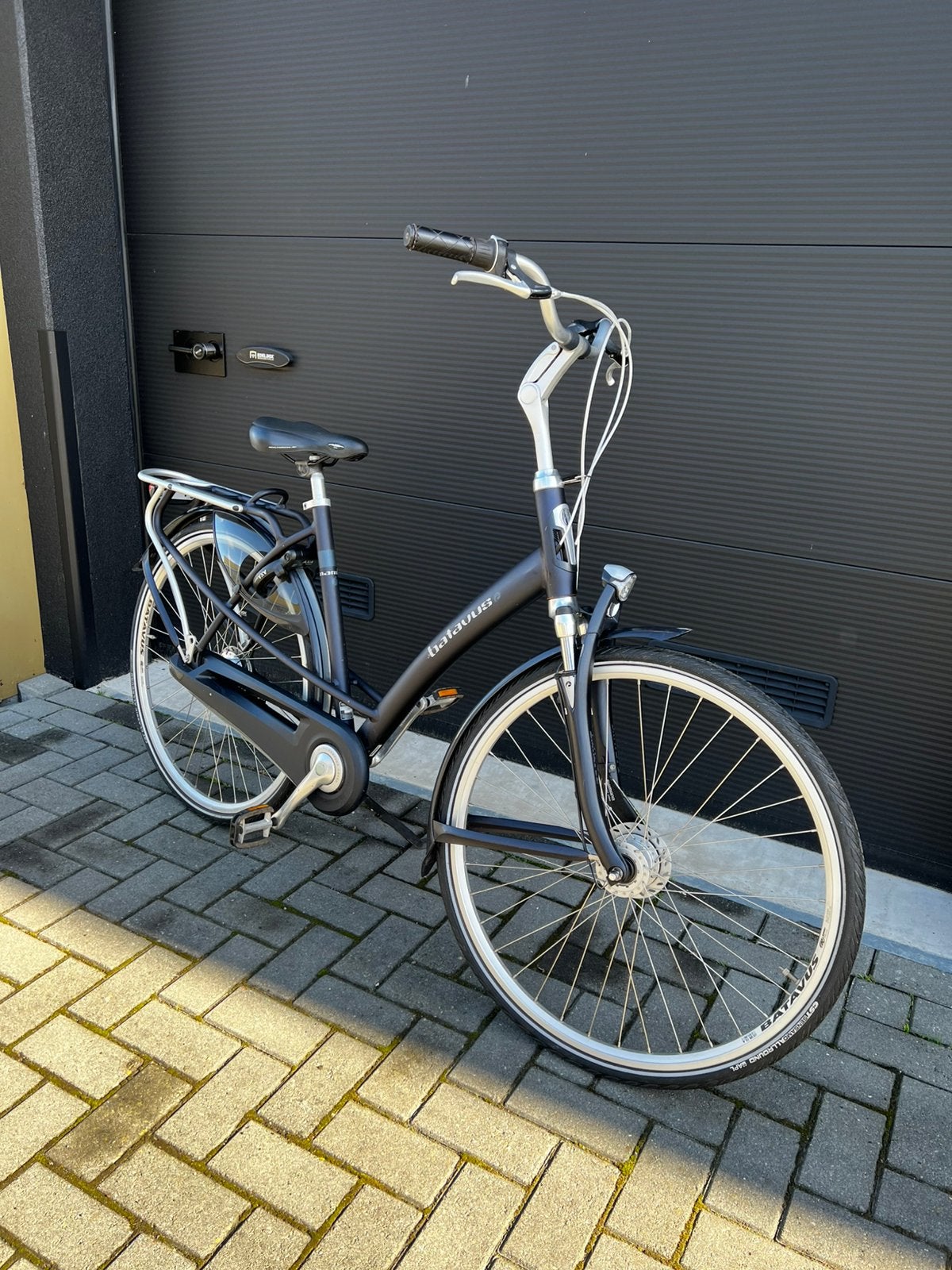 Batavus stadsfiets damesfiets blauw versnellingen axa slot, Fietsen en Brommers, 53 tot 56 cm, Versnellingen, Batavus, Ophalen of Verzenden