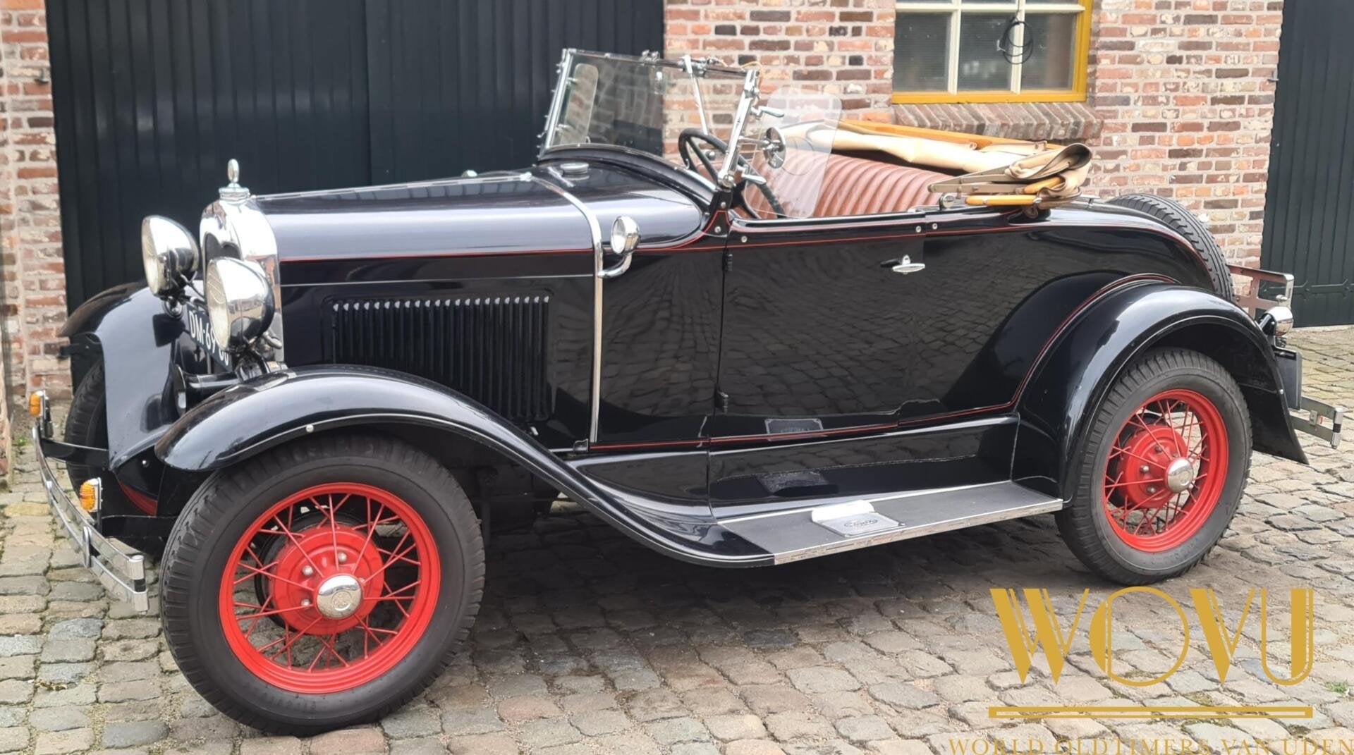A Ford Roadster 1930, Auto's, Oldtimers, Lederen bekleding, Achterwielaandrijving, Beige, Overige carrosserieën