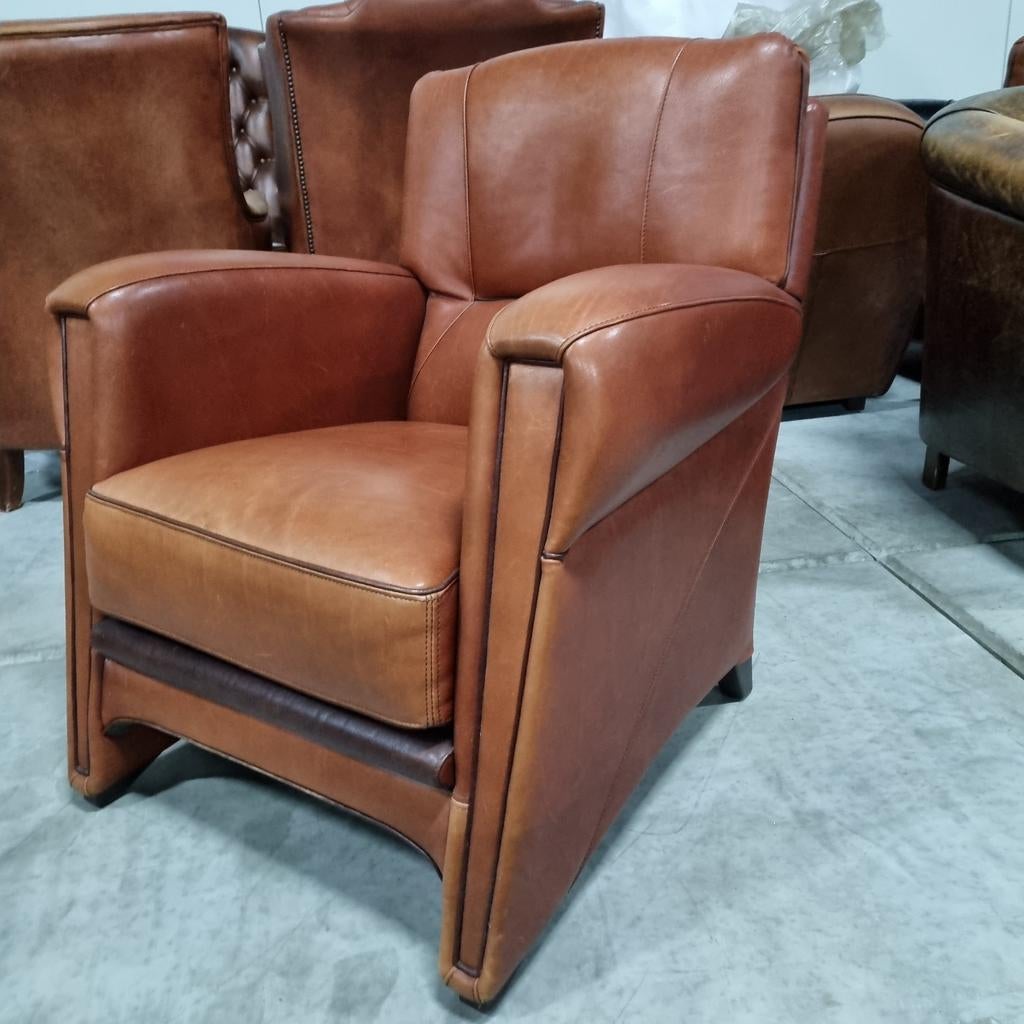 Strakke Mol en Geurts fauteuil + BEZORGING GRATIS, Gebruikt, Art deco, ., Ophalen of Verzenden