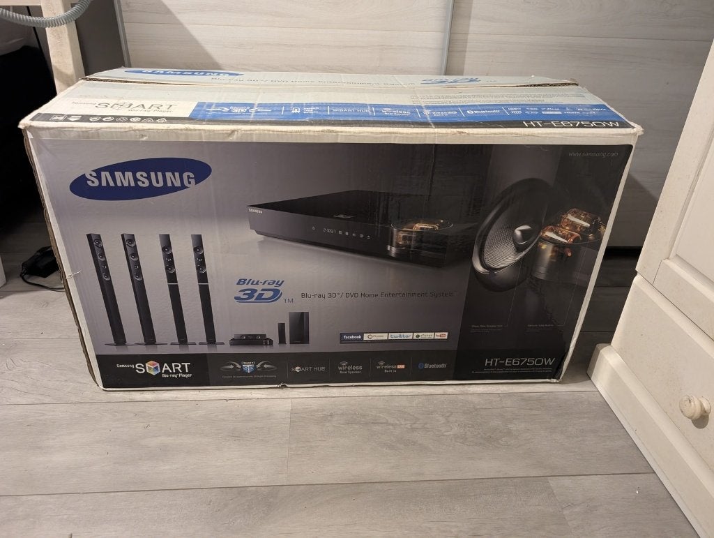 Samsung HT-E6750W 7.1 Home Cinema Set in originele doos, 7.1-systeem, Gebruikt, 70 watt of meer, Overige spelers