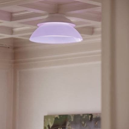 Philips Hue Beyond Plafondlamp - Wit, Smart LED, Ophalen, Instelbare kleurtemperatuur, Modern, Zo goed als nieuw